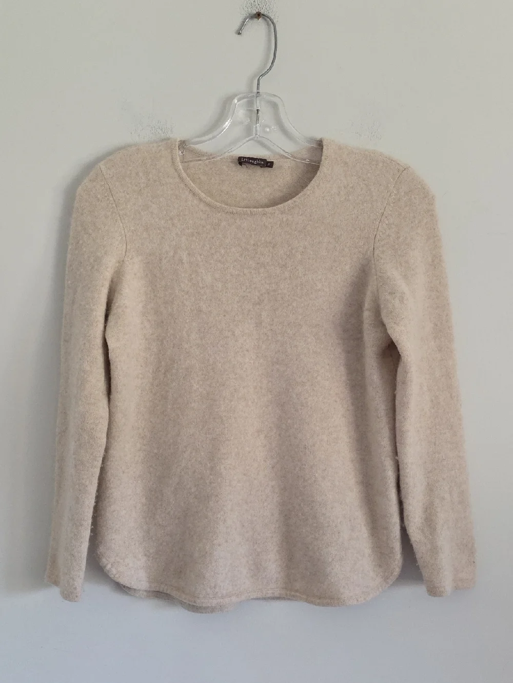 J. McLaughlin Neutral Cream Crewneck Pullover - Picture 1 of 5